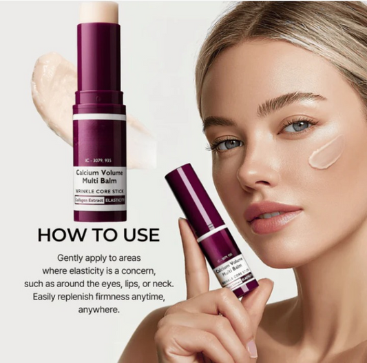 Multi-purpose volumizing calcium balm, anti-aging moisturizer